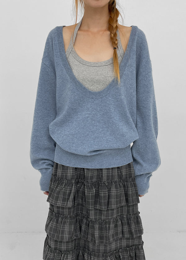[MADE] Dennel Deep U-Neck Knit
