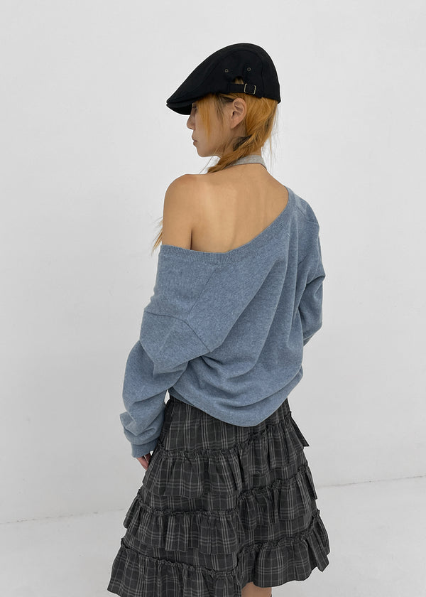 [MADE] Dennel Deep U-Neck Knit