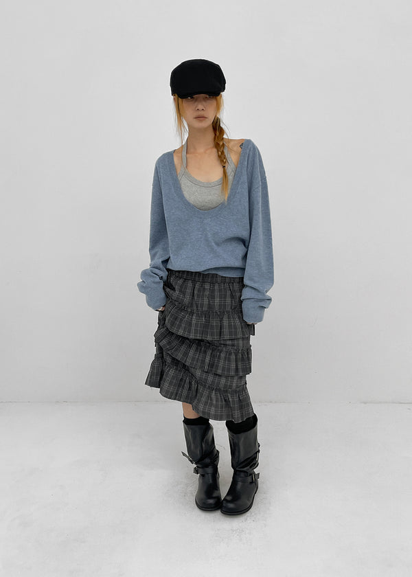 [MADE] Dennel Deep U-Neck Knit