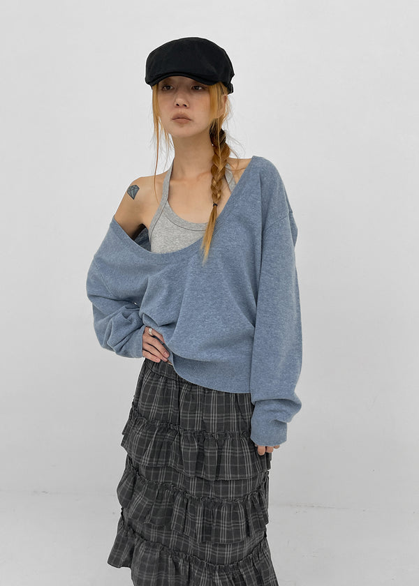 [MADE] Dennel Deep U-Neck Knit
