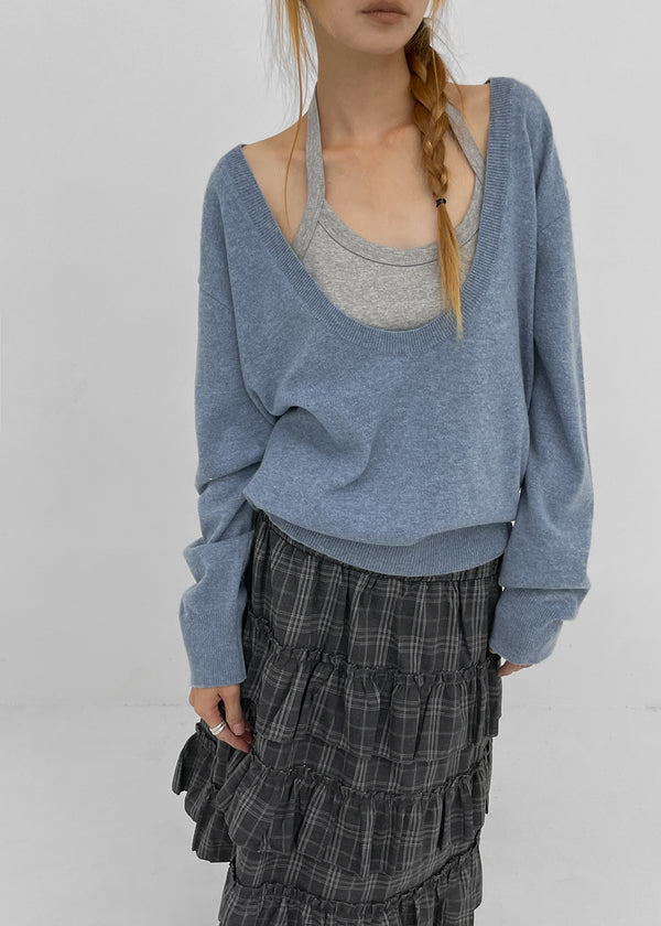 [MADE] Dennel Deep U-Neck Knit