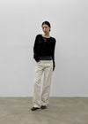 [MADE] Bmel Low-waisted Straight Cotton Pants