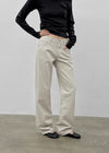[MADE] Bmel Low-waisted Straight Cotton Pants