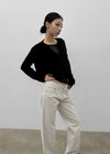 [MADE] Bmel Low-waisted Straight Cotton Pants