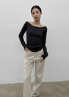 [MADE] Bmel Low-waisted Straight Cotton Pants