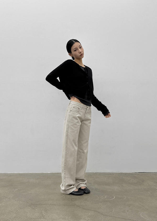 [MADE] Bmel Low-waisted Straight Cotton Pants