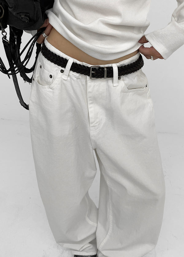 Melaf Sear cable leather belt