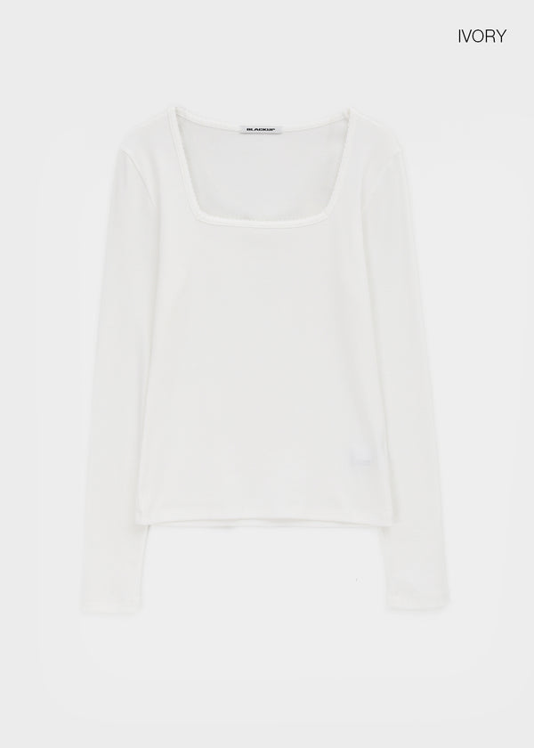 [MADE] Giselle Ring Lace Square Long Sleeve Tee