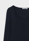 [MADE] Giselle Ring Lace Square Long Sleeve Tee