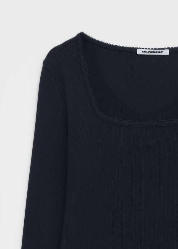 [MADE] Giselle Ring Lace Square Long Sleeve Tee