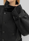 Luadi Frill Double-Button Short Jumper
