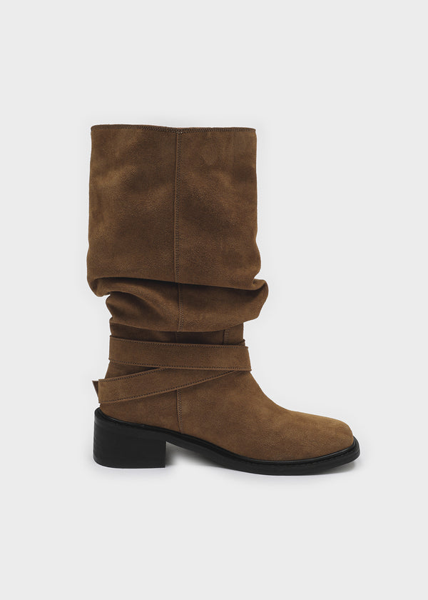[MADE] Toruno Wrinkle Suede Mid-calf Boots