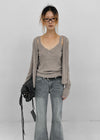 Lue Wool Knit SET - Cardigan, Sleeveless