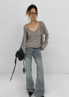 Lue Wool Knit SET - Cardigan, Sleeveless