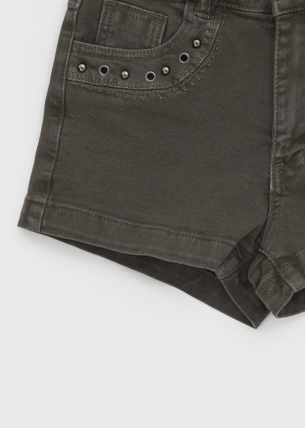 Bellati Studded Washed Shorts