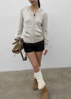 [MADE] Kurone Hooded Knit Zip-up