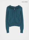 [MADE] Kurone Hooded Knit Zip-up