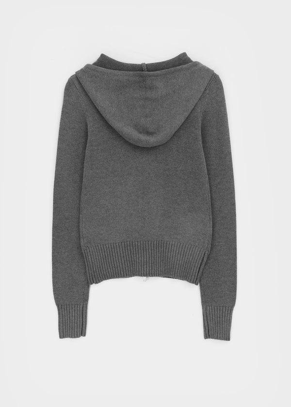 [MADE] Kurone Hooded Knit Zip-up