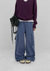 Moel Washed Wide Double Cargo Pants