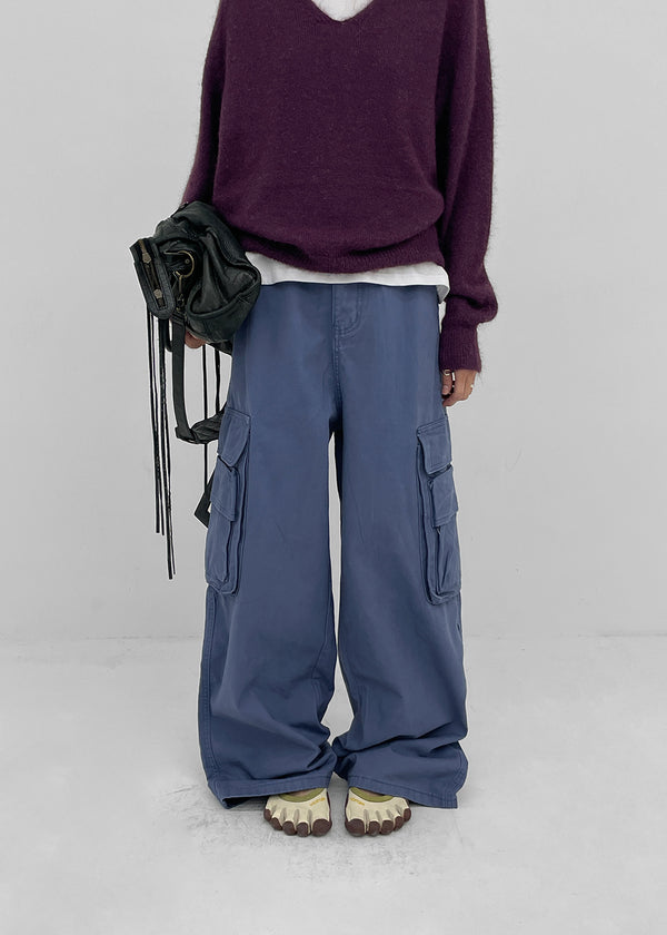 Moel Washed Wide Double Cargo Pants