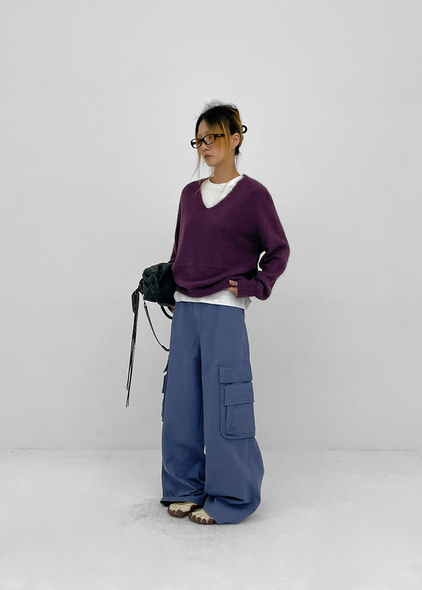 Moel Washed Wide Double Cargo Pants
