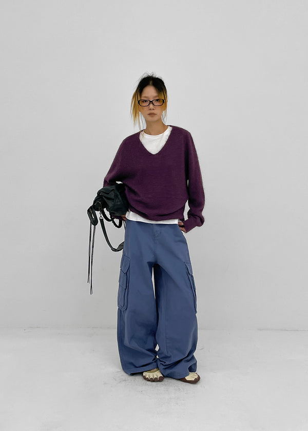 Brandt V-neck wool knit