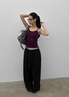 Vaginal cutout round neck sleeveless