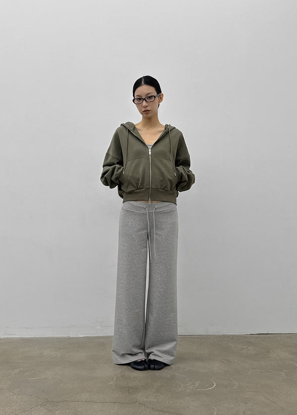 [MADE] Bennoir Semi-Crop Zip-Up Hoodie