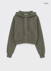 [MADE] Bennoir Semi-Crop Zip-Up Hoodie