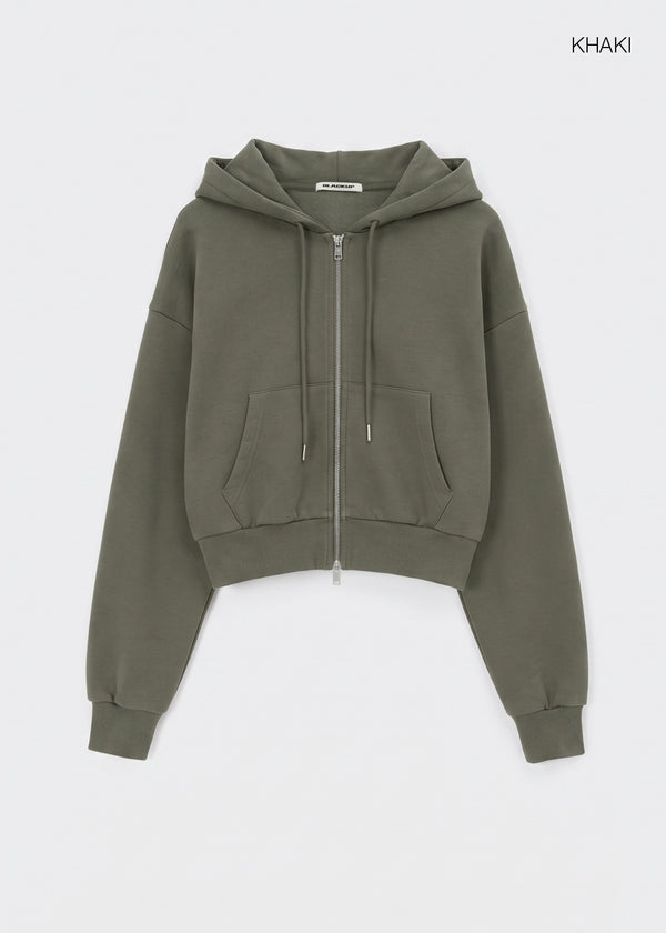 [MADE] Bennoir Semi-Crop Zip-Up Hoodie