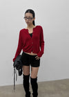 Divier Ribbed Wool Knit Cardigan