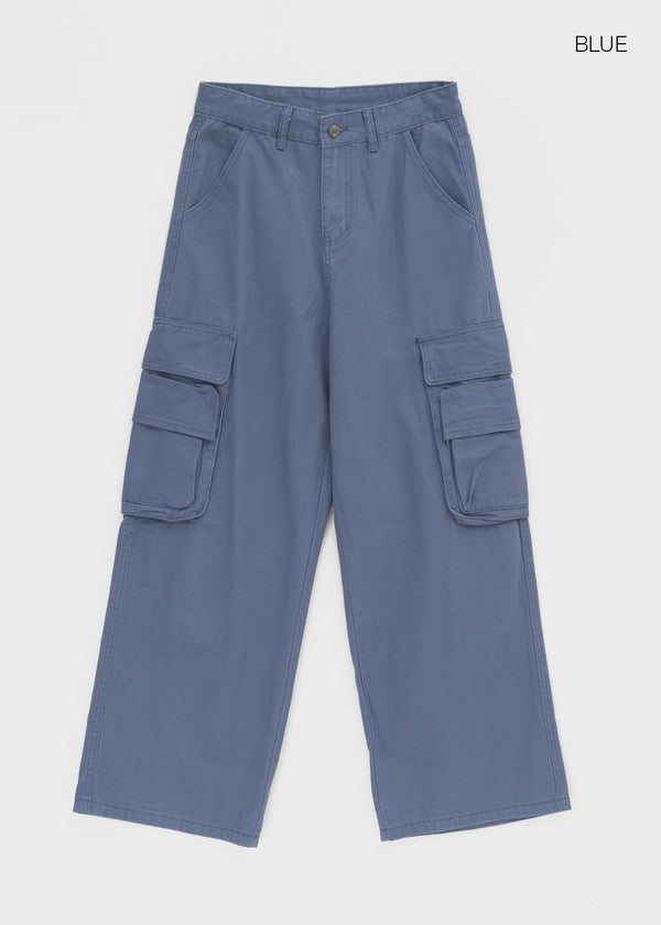 Moel Washed Wide Double Cargo Pants