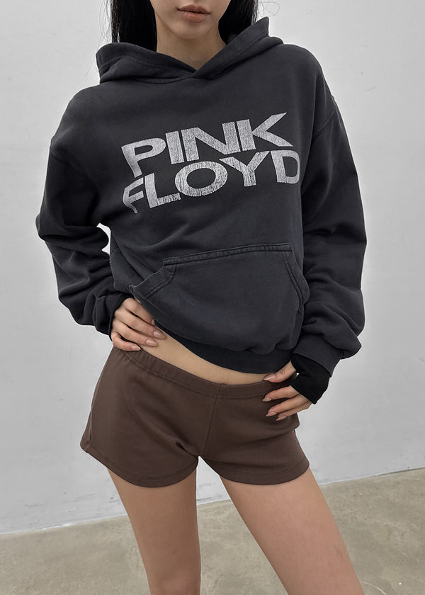 Dunkit Lettering Semi-Crop Hoodie