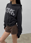 Dunkit Lettering Semi-Crop Hoodie