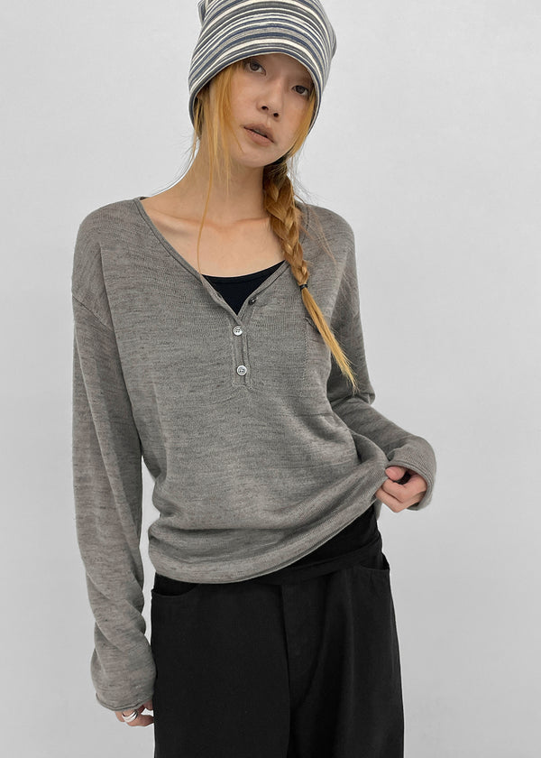 Merdy Henley Neck Knit