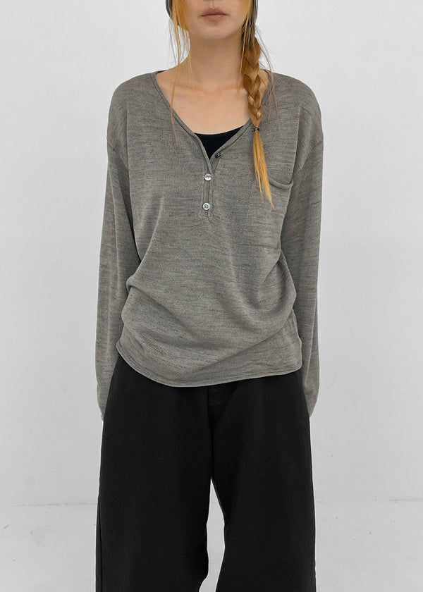 Merdy Henley Neck Knit