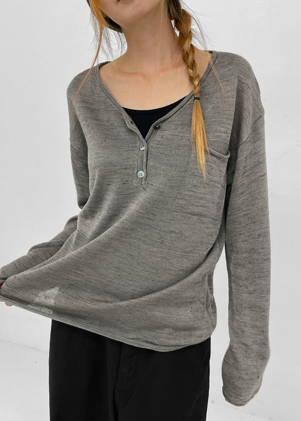 Merdy Henley Neck Knit
