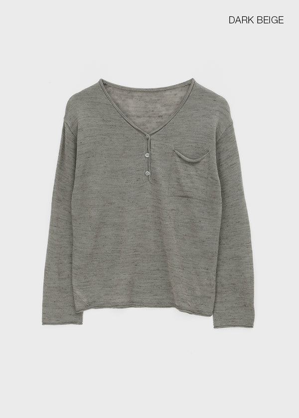 Merdy Henley Neck Knit