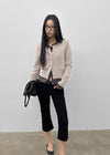 [MADE] Le Mink Round Neck Fur Knit Cardigan