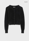 [MADE] Le Mink Round Neck Fur Knit Cardigan