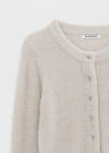 [MADE] Le Mink Round Neck Fur Knit Cardigan