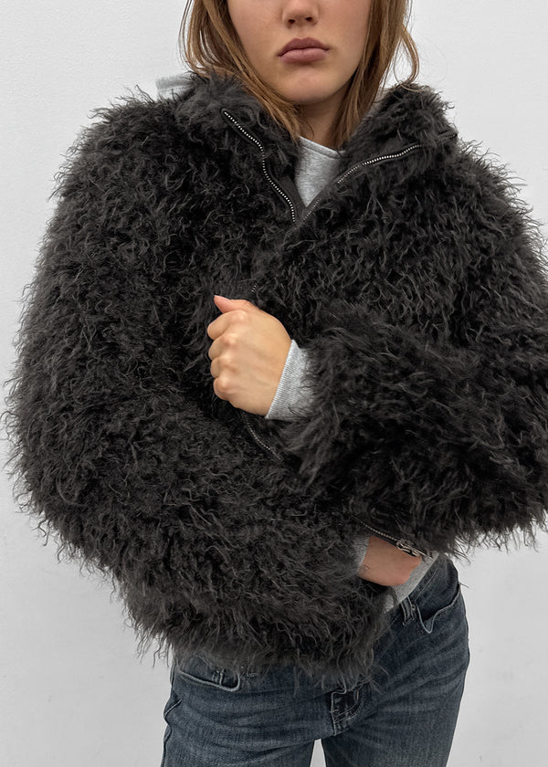 [MADE] Nanaba High-neck Fur Jacket
