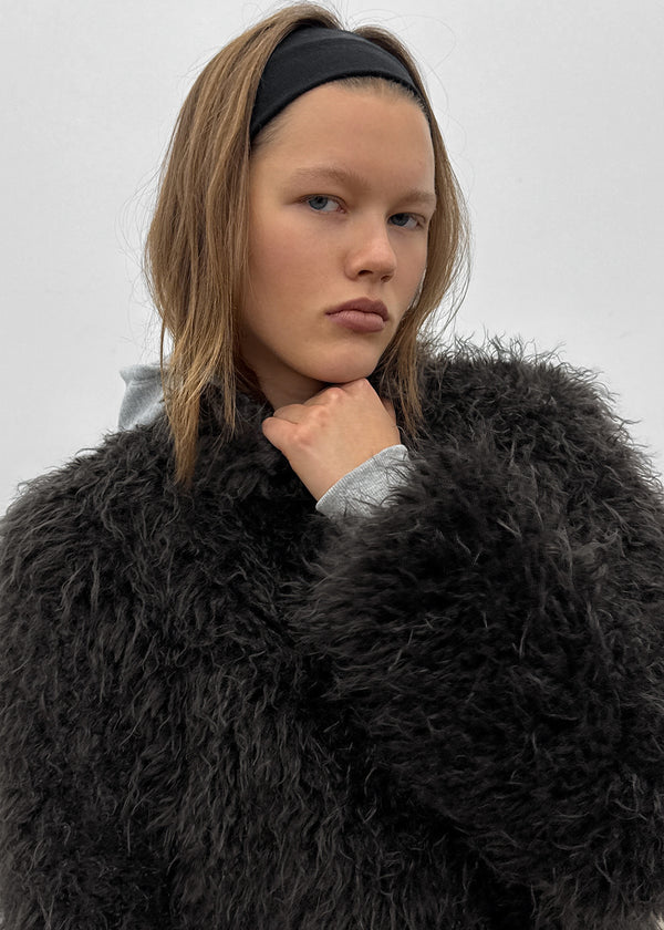 [MADE] Nanaba High-neck Fur Jacket
