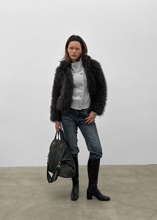 [MADE] Nanaba High-neck Fur Jacket