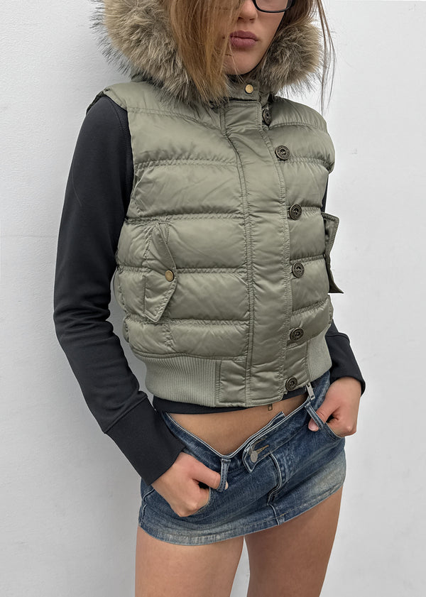 [MADE] Vanity Fur-Trimmed Wellon Padded Vest