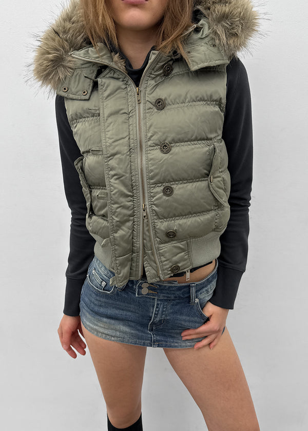[MADE] Vanity Fur-Trimmed Wellon Padded Vest