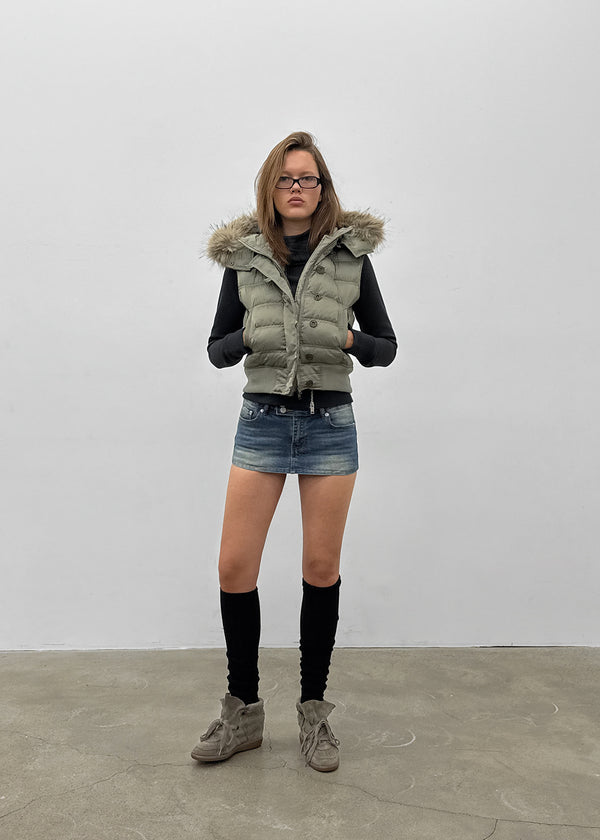 [MADE] Vanity Fur-Trimmed Wellon Padded Vest