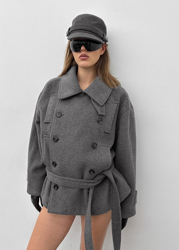[MADE] Julien Wool Half Coat (50% Wool)