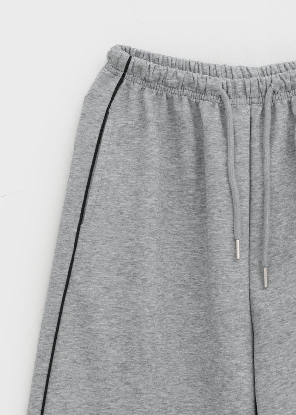 Dea Line Elastic Waist Wide String Pants