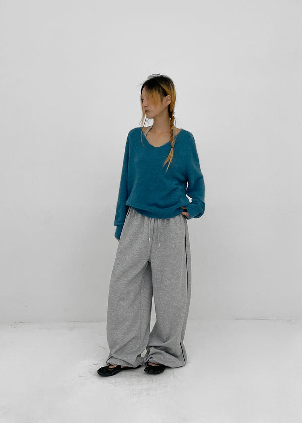Brandt V-neck wool knit